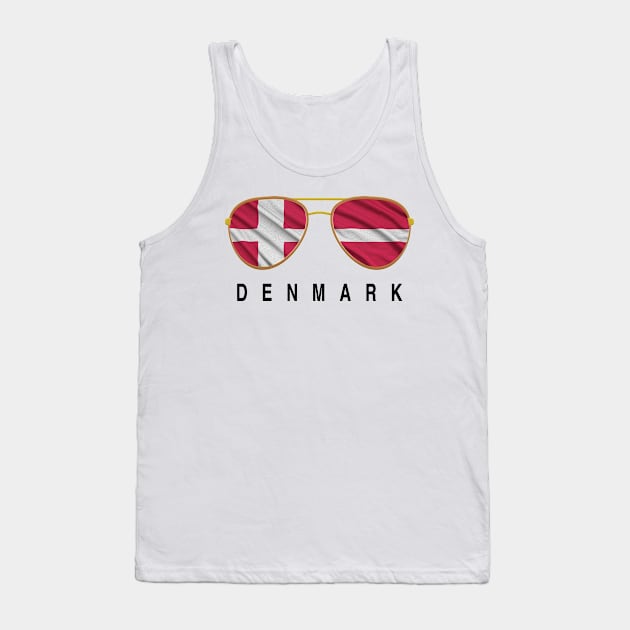 Denmark Sunglasses, Denmark Flag, Denmark gift , Danes , Danish Tank Top by JayD World